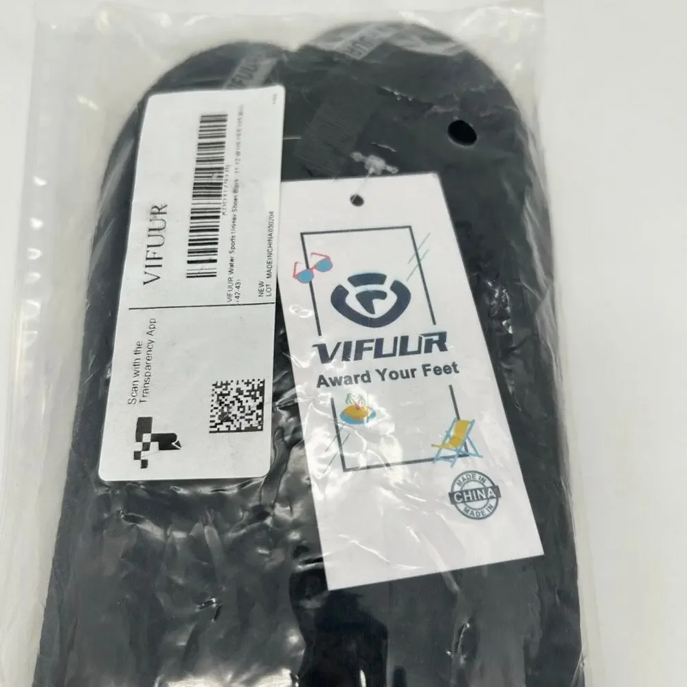 New VIFUUR Water Shoes Quick Dry Stretch Fabric Aqua Socks Beach Swim EU 42-43